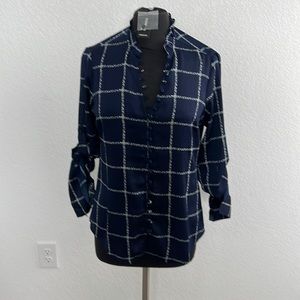 NWT Express Navy Tiles Slim Portofino